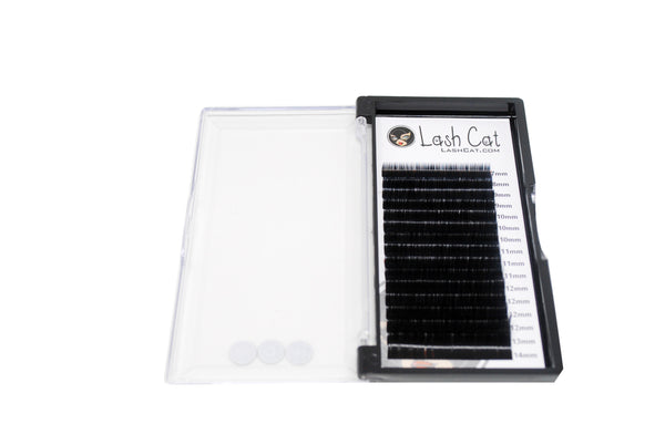 FLAT LASH D Curl Eyelash Extensions 0.20 - Lash Cat