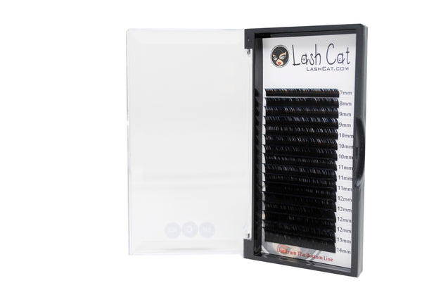 FLAT LASH D Curl Eyelash Extensions 0.20 - Lash Cat